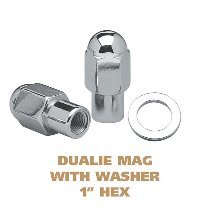 Dually Mag with Separated Washer - 1 Inch Hex Chrome Plated